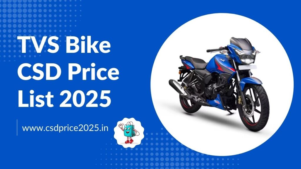 TVS Bike CSD Price List 2025